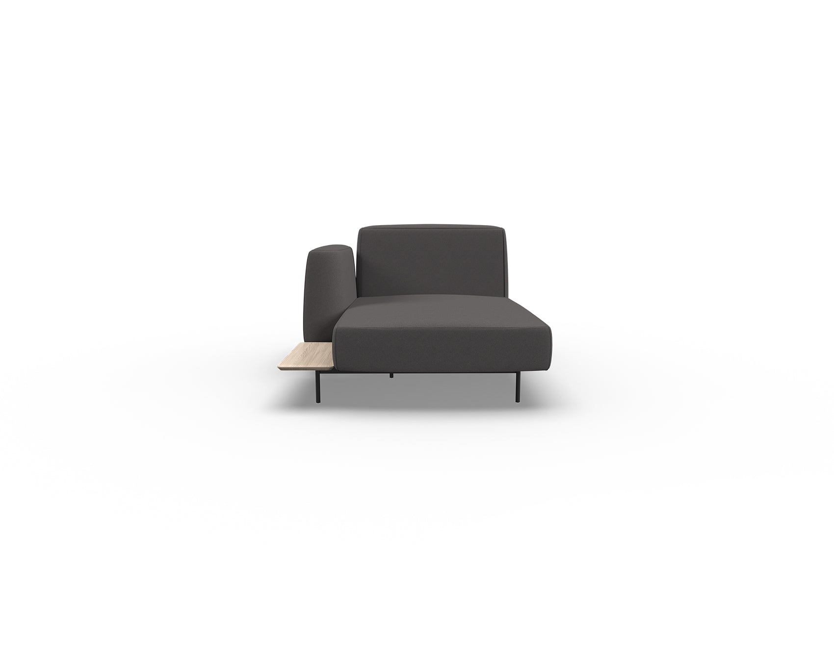 Noon Sofa Left Chaise with Shelf